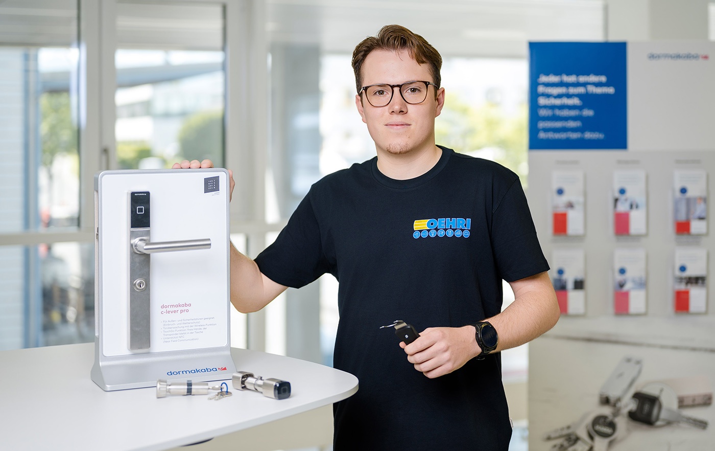 Felix Meier, Sachbearbeiter Kundendienst, Schliesstechnik & Gebäudeausrüstung